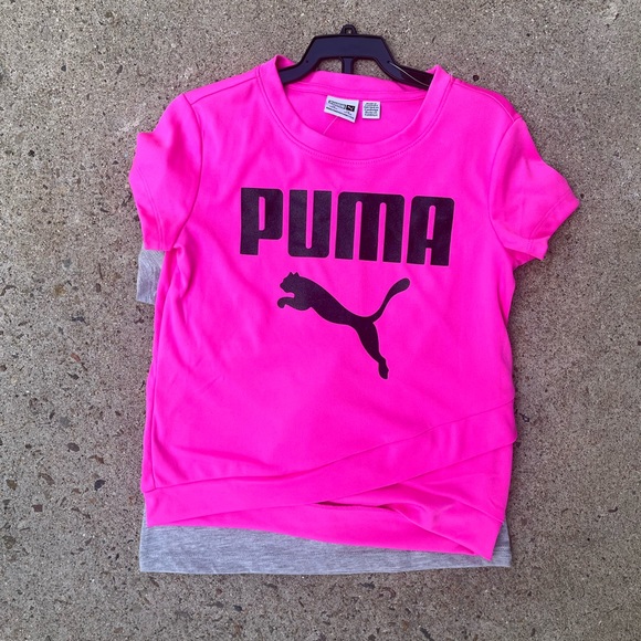 PUMA 4 Piece Short Set Shirt + Shorts Matching Active Set NWT 3/4 - Picture 2 of 11